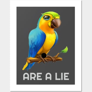 PARROT ARE A LIE Posters and Art